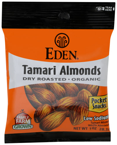 Pocket Snk Almond Tamari - 1 OZ (case of 12) Online Hot Sale