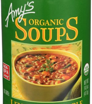 Soup Lentil Vegetable Org - 14.5 OZ (case of 12) For Sale