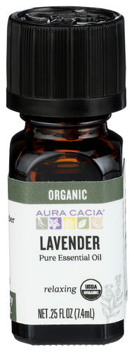 Ess Oil Org Lavender - 0.25 OZ (case of 1) For Sale