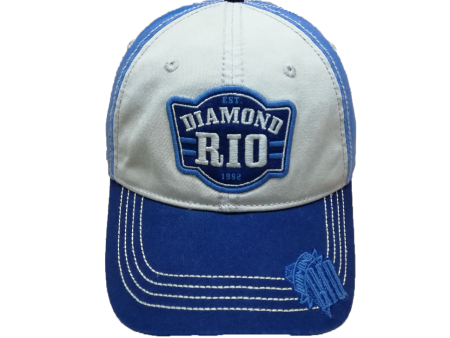 Diamond Rio Embroidered Cap - Blue Online Hot Sale