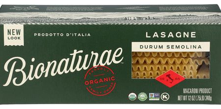 Pasta Lasagna Org - 12 OZ (case of 12) For Sale