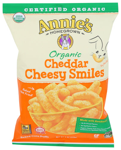 Puffs Cheesy Agd Cheddar - 4 OZ (case of 12) Hot on Sale