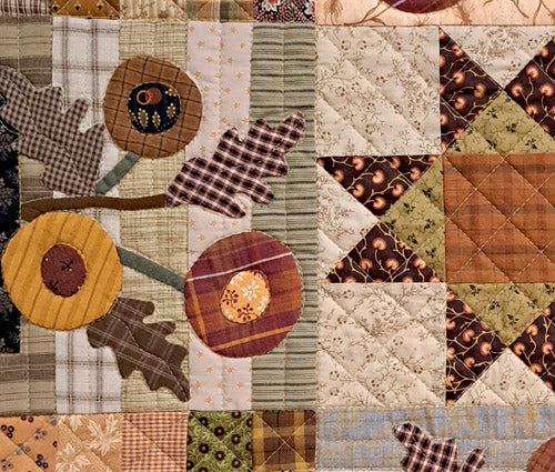 Flowers of Autumn Quilt Pattern For Cheap